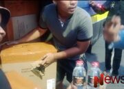 Satpolairud Polresta Banyuwangi Amankan Ratusan Botol Miras Jenis Arak