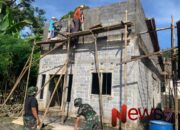 Satgas TMMD ke-123 Kodim 0821/Lumajang Renovasi RTLH di Desa Burno Meski Berpuasa
