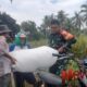 Foto: Sertu Imam Nawawi, turut serta dalam pendampingan panen padi. @by_News9.id