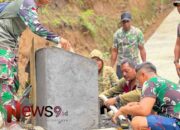 Satgas TMMD ke-123 Kodim 0821/Lumajang Percepat Pembuatan Prasasti di Desa Burno