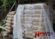 Material Selalu Tersedia, Pengerjaan Rabat Jalan TMMD ke-123 Kodim 0821/Lumajang di Desa Burno Berjalan Lancar