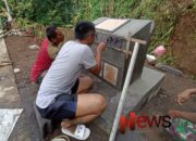 Finishing Pengecatan Monumen TMMD: Bukti Dedikasi TNI dalam Membangun Desa