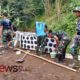 Foto: Pengecatan di Jembatan Dusun Tugu. @by_News9.id