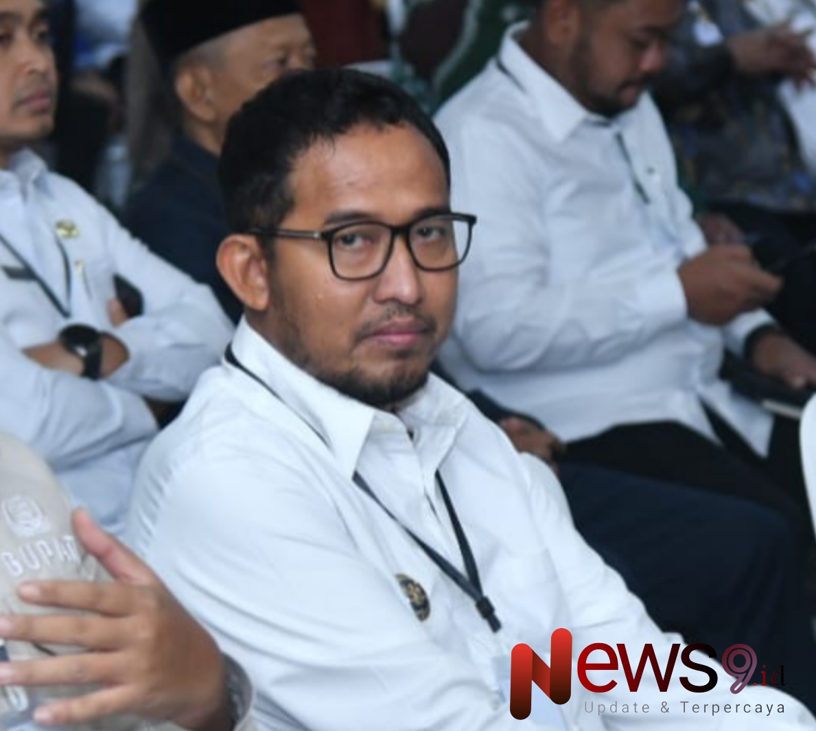 Foto: Bupati Fauzi saat menghadiri Rakor Penguatan Kepala Daerah untuk Mewujudkan Tata Kelola Pemerintah Daerah yang Bebas dari Korupsi, di Jogja Expo Center, @by_News9.id