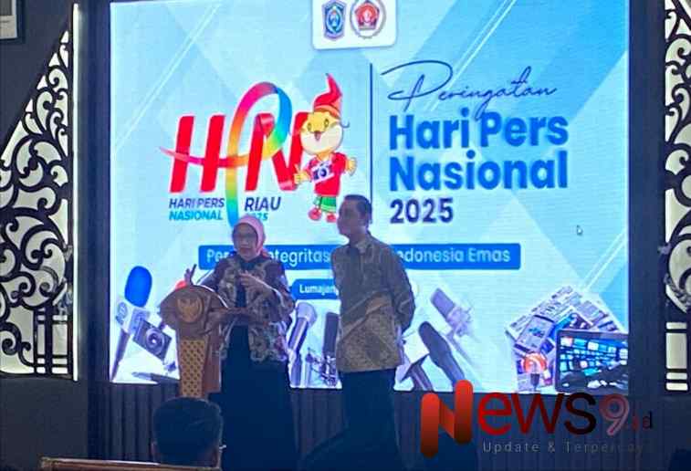 Foto: Puncak peringatan Hari Pers Nasional 2025 di Lumajang bertempat di Pendopo Kabupaten. @by_News9.id