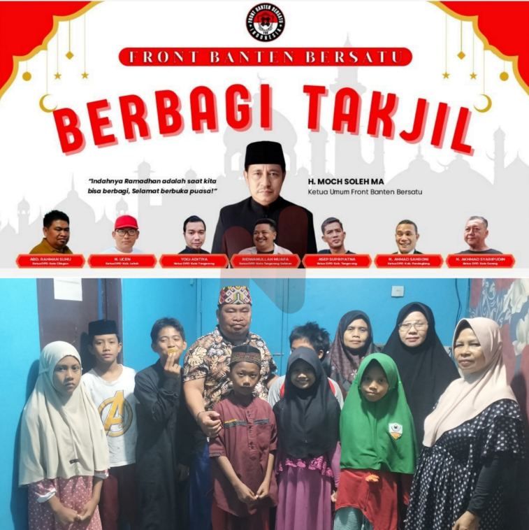 Foto: Dewan Pimpinan Daerah (DPD) Front Banten Bersatu (FBB) Kota Cilegon menggelar kegiatan sosial. @by_News9.id