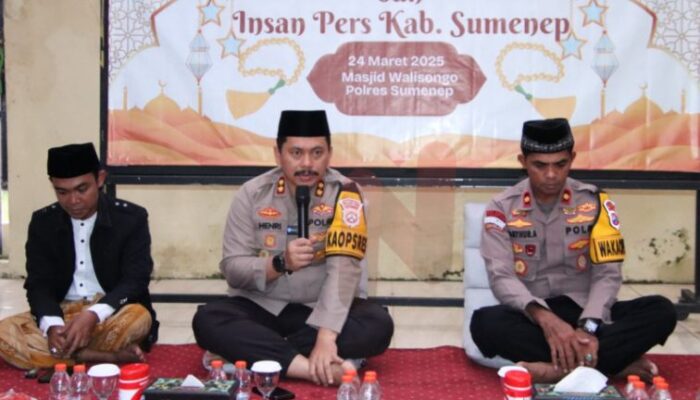 Merajut Kebersamaan, Kapolres Sumenep Gelar Buka Puasa Bersama Insan Pers