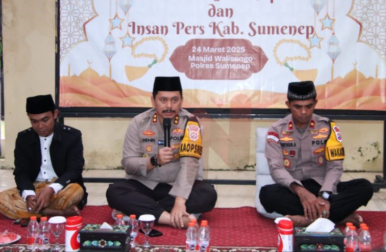 Kapolres Sumenep AKBP Henri Noveri Santoso (kiri) bersama Wakapolres (kanan), @by_News9.id