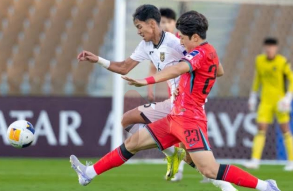 Foto: Laga perdana Grup C Timnas Indonesia vs Korea Selatan di Piala Asia U-17 2025. @by_News9.id