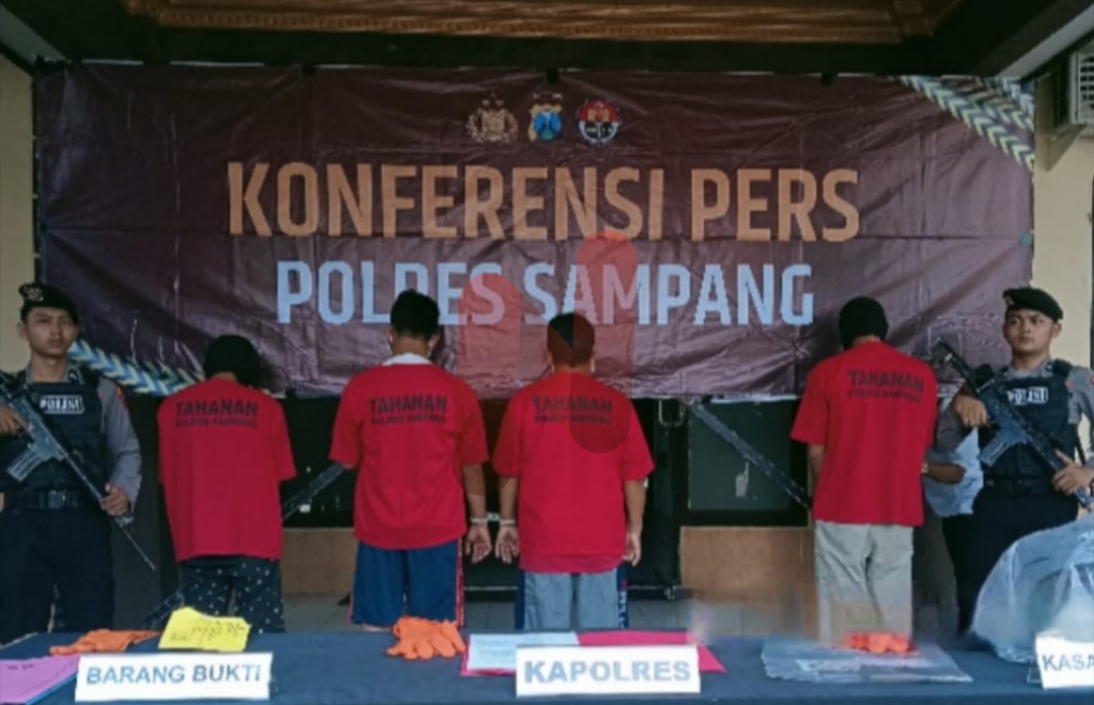 Foto: BN, MD, SB Tiga pelaku pembunuhan di Ketapang Sampang. @by_News9.id