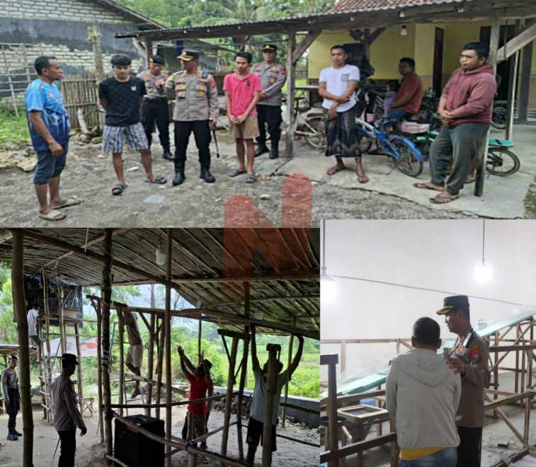 Foto: Kapolres Sampang AKBP Hartono Saat edukasi masyarakat dan Cegah Upaya praktik perjudian di 3 lokasi. @by_News9.id