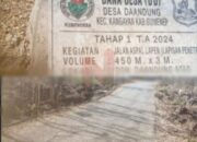 Proyek Jalan Diduga Dimanipulasi, Kades Daandung Bungkam: Prasasti Ganda Picu Kecurigaan Korupsi