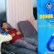 Foto: Anggota Lembaga Pemasyarakatan (Lapas) Kelas IIA Banyuwangi saat mendonor darah. @by_News9.id