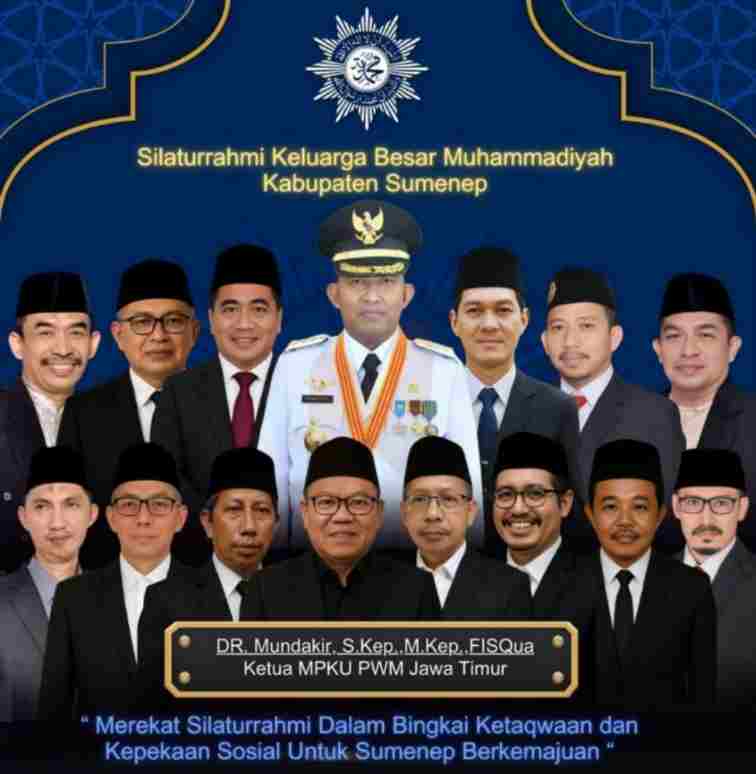 Flyer Pimpinan Daerah Muhammadiyah (PDM) Sumenep menghadirkan oase kebersamaan melalui agenda akbar Halal Bihalal @by_News9.id