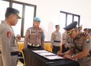 Kapolresta Banyuwangi Pimpin Sertijab Kasat