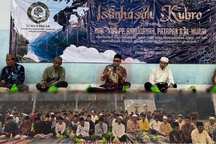 Foto: Warga dari Dewan Persatuan Kiai-Santri dan Rakyat (Dewan Pakar) Sumenep. @by_News9.id