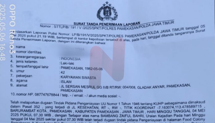 Aniaya Wartawan, Seorang Pedagang Food Colony Dilaporkan ke Polisi