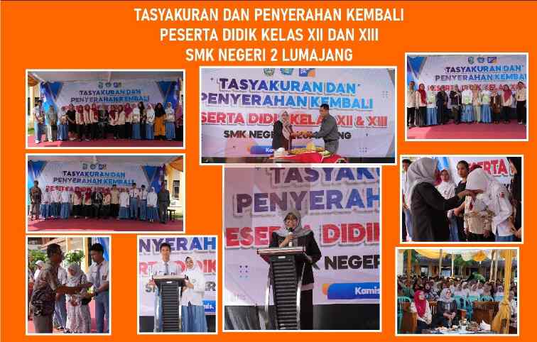 Flyer acara tasyakuran dan pelepasan siswa kelas XII dan XIII digelar secara sederhana di bawah tenda terbuka. @by_News9.id