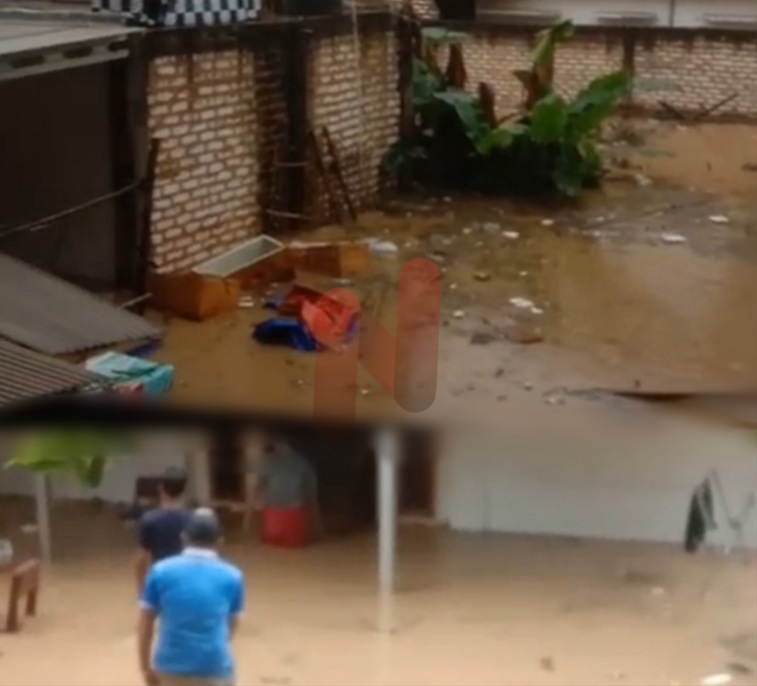Foto: Warga di RT 02 dan RT 10 terdampak banjir akibat curah hujan yang cukup tinggi. @by_News9.id