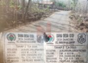 Dua Prasasti Tuntas di 2023: Proyek Aspal Desa Daandung Diduga Sarat Rekayasa