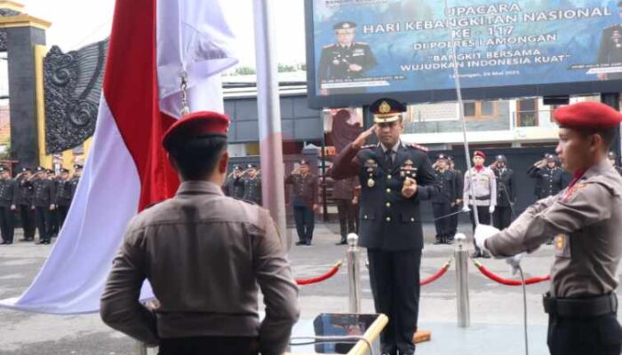 Polres Lamongan Gelar Upacara Peringatan Hari Kebangkitan Nasional ke-117 Tahun 2025