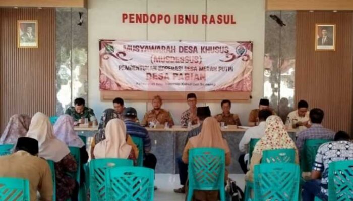 Dukung Asta Cita Presiden Prabowo, Pemdes Pabian Bentuk Pengurus Kopdes Merah Putih
