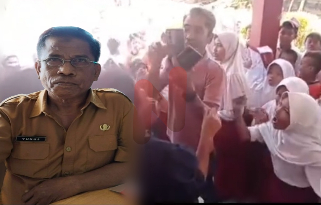 Foto: M. Yunus Kepala Sekolah SDN 1 Duko Arjasa. @by_News9.id