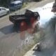Foto: Tangkap layar mobil pik up tabrak petugas dishub sampang kamis (29/5/25) pagi. @by_News9.id