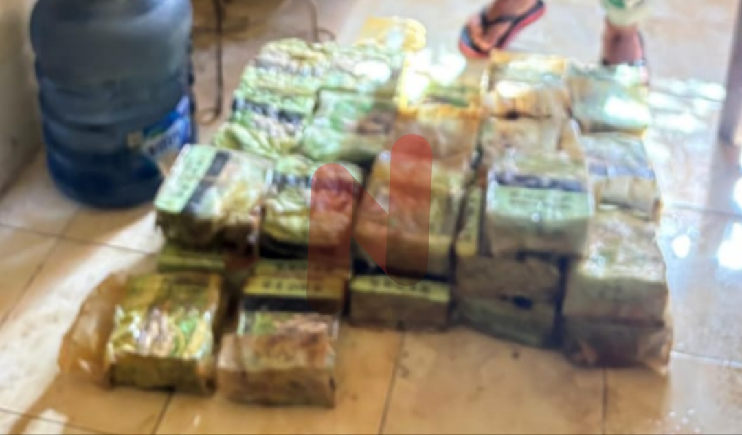 Foto: 35 kilogram diduga narkotika jenis sabu ditemukan oleh empat nelayan. @by_News9.id