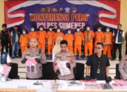 Kapolres Sumenep Pimpin Pengungkapan Belasan Kasus Kejahatan