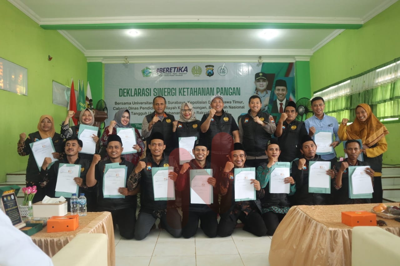 Foto: Kapolres Lamongan AKBP Agus Dwi Suryanto, S.I.K., M.H. menghadiri kegiatan Deklarasi Sinergi Ketahanan Pangan. @by_News9.id