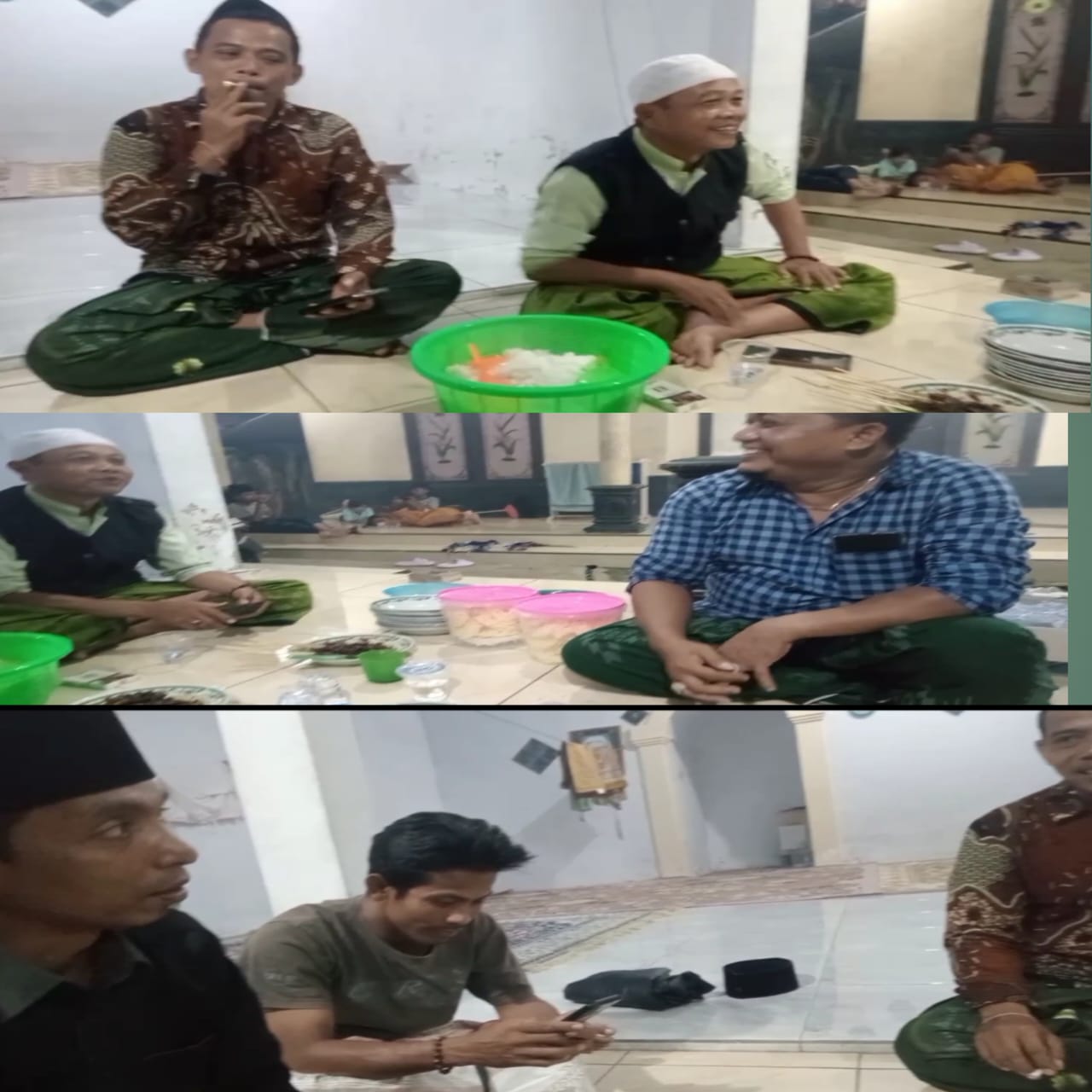 Foto: Sejumlah anggot Gawat Saat hendak menyantap Sate Khas Madura, sabtu malam (7/6). @by_News9.id