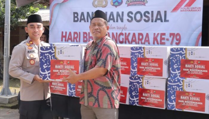 Polres Lamongan Salurkan Bantuan Sosial ke Yayasan Lingkar Perdamaian