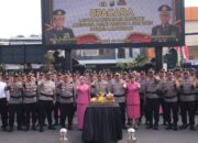 Upacara Kenaikan Pangkat Anggota Polri Periode 1 Juli 2025 di Polres Lamongan