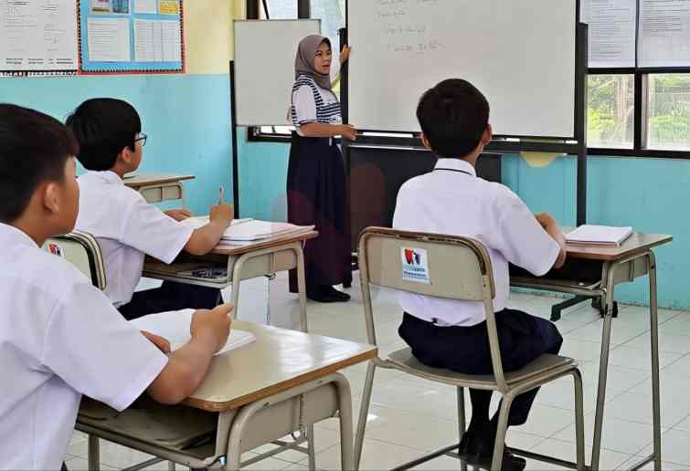 FOTO: (ilustrasi) Sekolah Menengah Pertama (SMP) swasta di Kabupaten Sumenep. @by_News9.id