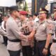 FOTO: Kapolres Lamongan AKBP Agus Dwi Suryanto, S.I.K., M.H usai upacara sertijab. @by_News9.id