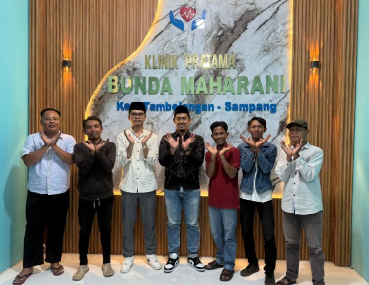 FOTO: Gabungan Wartawan dan Aktivis Tambelangan (GAWAT) ke Klinik Pratama Bunda Maharani, @by_News9.id