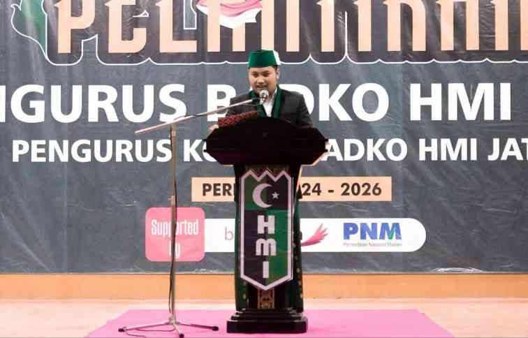 FOTO: Ketua Umum Badko HMI Jatim, Yusfan Firdaus, @by_News9.id