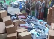 Kecelakaan Dua Kendaraan di Ketapang Sampang, Warga Dikejutkan Ceceran Rokok di Lokasi
