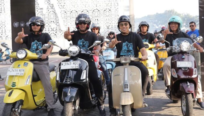 Kapolres Lamongan Hadiri Lamongan Vespa Day