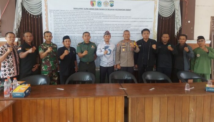 Komitmen Bersama Jaga Kamtibmas: Forkopimcam Babat dan Perguruan Silat Gelar Deklarasi Suro Aman Damai