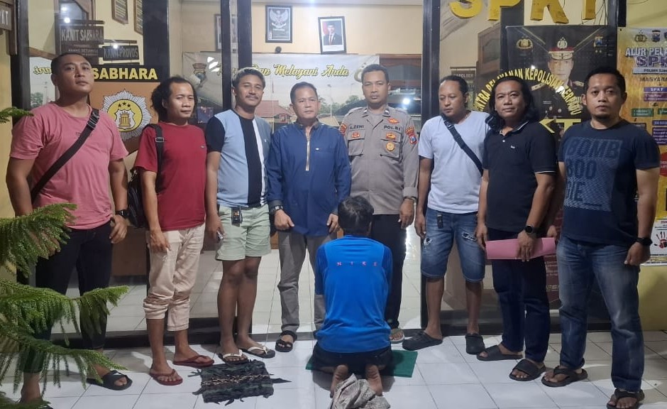 FOTO: Unit Reskrim Polsek Sambeng bersama Tim Jaka Tingkir berhasil menangkap pelaku Curanmor. @by_News9.id