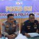 FOTO: Kapolresta Banyuwangi Kombes Pol Rama Samtama Putra, bersama tim DVI saat menyampaikan press realise. @by_News9.id