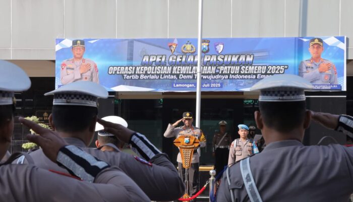 Polres Lamongan Gelar Apel Operasi Patuh Semeru 2025, Fokus Tertib Lalu Lintas Menuju Indonesia Emas