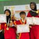FOTO: Tiga siswa dari SDN Angkatan 1 yang mewakili sekolah, termasuk di antaranya siswa asal kepulauan. @by_News9.id