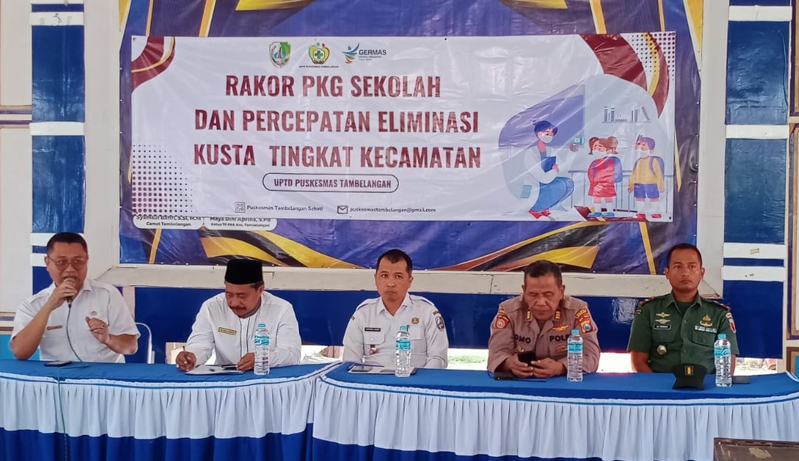 FOTO: Rapat Koordinasi Program Kesehatan di Sekolah (PKG) sekaligus percepatan eliminasi penyakit kusta tingkat kecamatan. @by_News9.id