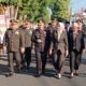 FOTO: Puncak peringatan hari bhayangkara ke 79, Polres Lumajang bersama Forkopimda. @by_News9.id