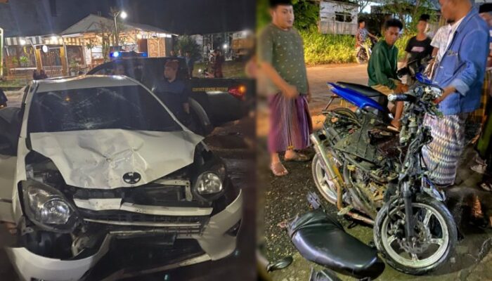 Motor dan Mobil Adu Banteng di Sampang, Dua Pelajar Luka Luka