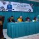 FOTO: Ketua TP PKK Kabupaten Sumenep, Ny. Hj. Nia Kurnia Fauzi, saat membuka kegiatan pelatihan pembuatan batik kontemporer berteknik Shibori. @by_News9.id