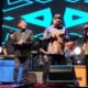 FOTO: Jajaran Forum Koordinasi Pimpinan Daerah (Forkopimda) Kabupaten Sumenep naik ke atas panggung dan membawakan lagu bersama Bupati Achmad Fauzi Wongsojudo. @by_News9.id
